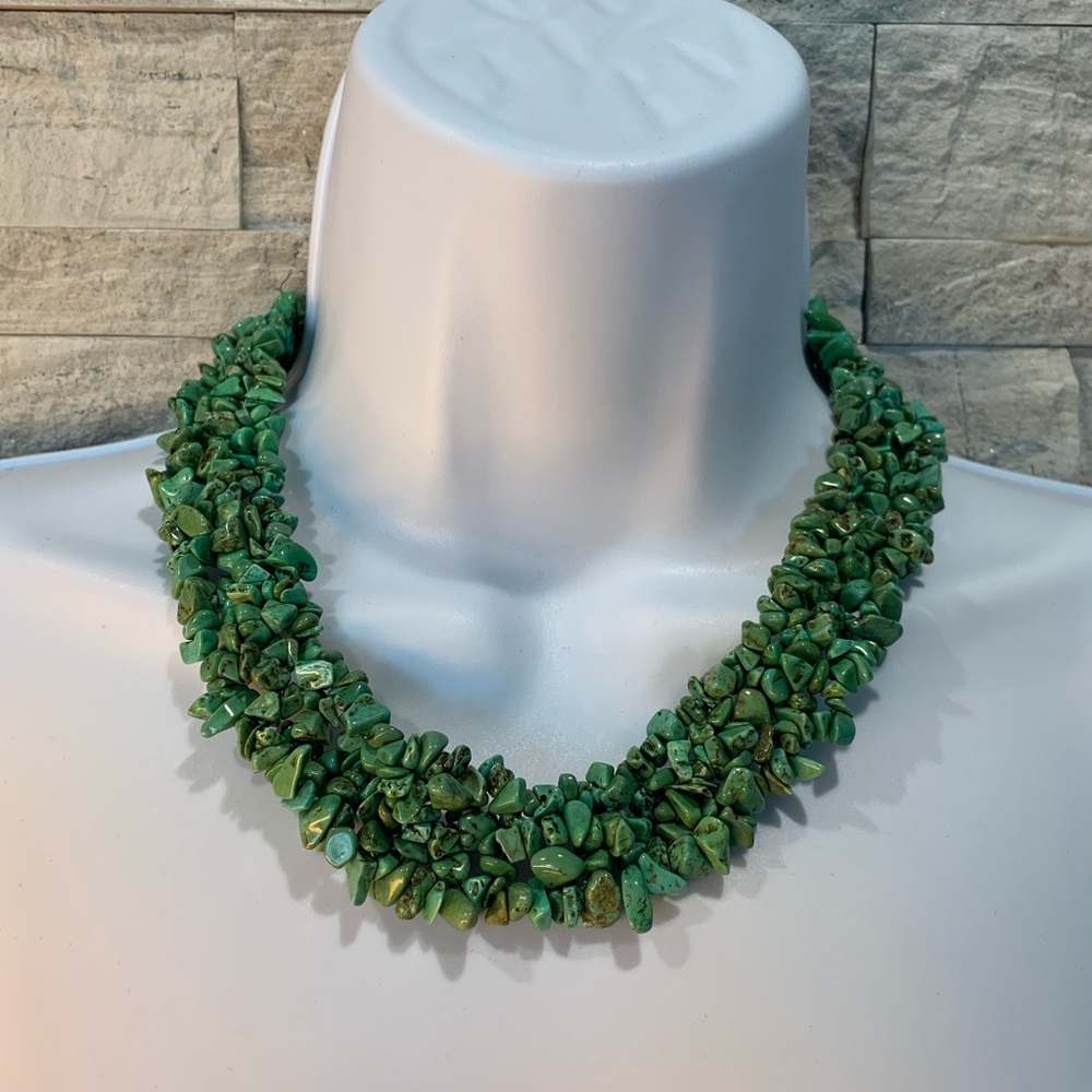 Stacked Stone Necklace